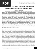 Smart Power Gen Using Renewable Sources With Intelligent Energy Storage System in Grid