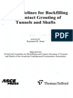 AUA Guidelines Backfilling and Contact Grouting Tunnels and Shafts