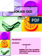 V. Advokasi Gizi