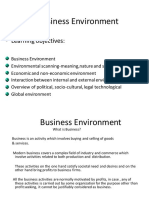 Unit 1 Factors Effecting Environment of Business, Economic Factors and Its Components