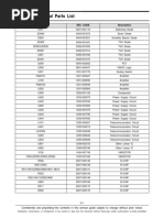 S5310 Electrical Part List PDF