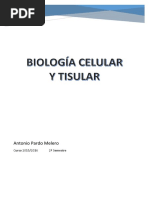 Apuntes Biologia Celular y Tisular