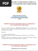 Intervalo de Confianza para La Varianza y Razón de Varianza