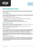 Discretionary Trust Form