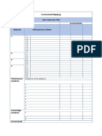 Assessment Mapping Unit Code and Titile Assessments