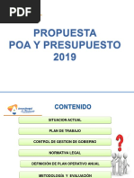 Presentacion Poa y Presupuesto 2019 Gobernacion Del Estadoa Anzoategui