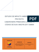 Estudio de Impacto Ambiental Del Proyecto Camaronera Primavera S A Campri Cc3b3digo de Suia Mae Ra 2017 308904