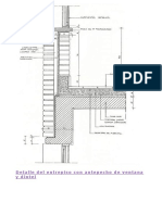 Detalle Del Entrepiso Con Antepecho de Ventana y Dintel