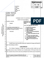 KARUNA ANAND, Plaintiff, CALIFORNIA DEPARTMENT OF CORRECTIONS AND REHABILITATION and DOES 1 Through 30, Inclusive, Defendants.