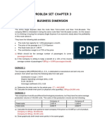 Problem Set Chapter 3 Business Dimension: Exercise 1