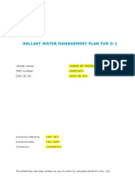 DNV GL BWM Template D-1 Bwm-d-1-03