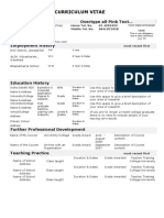 Curriculum Vitae: Personal Details Overtype All Pink Text