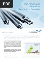 Molybdenum Glass Melting Electrodes