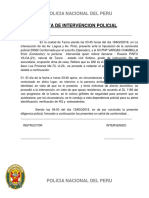 Intervencion Policial Control de Identidad para Borrachos