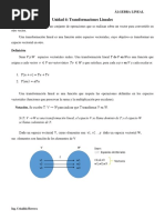 Unidad 4. Transformaciones Lineales