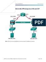 Lab - Configuring A Site-to-Site VPN Using Cisco IOS and CCP