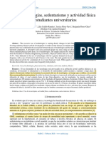 Uso de Tecnologías, Sedentarismo y Actividad Física en Estudiantes Universitarios