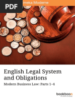 English Legal System and Obligations PDF