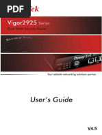 Draytek Vigor 2925 User Guide