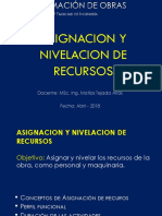 Asignación y Nivelación de Recursos