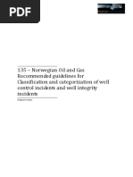 135 Guidelines For Classification and Categorization of Well Control Incidents and Well Integrity Incidents