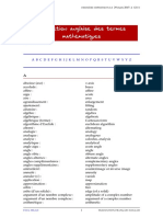 Cours Traduction Anglais Termes Mathematiques