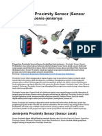 Pengertian Proximity Sensor