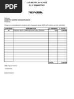 PROFORMA