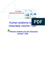 Human Anatomy by BD Chaurasia Volume 1 PDF