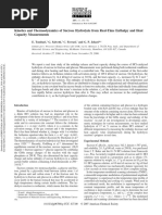 Thermal Hydrolysis of Sucrose Kinetics