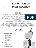 Business Taxation Notes Income Tax Notes