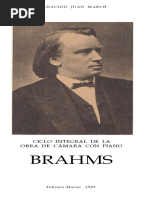 Brahms. Ciclo Integral de La Obra de Cámara Con Piano