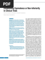 Evaluation of Scientific Publications - Part 20 - Establishing Equivalence or Non-Inferiority in Clinical Trials PDF