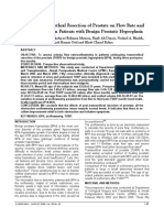 Effects of Transurethral Resection of Prostate On Flow Rate and Voided Volume On Patients With Benign Prostatic Hyperplasia