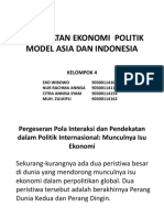 Pendekatan Ekonomi Politik Model Asia Dan Indonesia