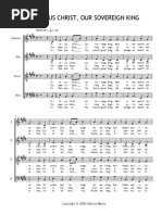 To Jesus Christ Our Sovereign King Satb PDF