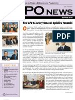 Asian Productivity Organization (APO) Monthly Newsletter - October 2010