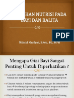 Pemenuhan Nutrisi Bayi Dan Anak Balita