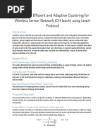 An Energy Efficient and Adaptive Clustering For Wireless Sensor Netw