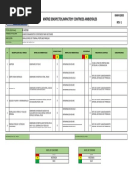 Matriz de Aspectos, Impactos y Controles Ambientales