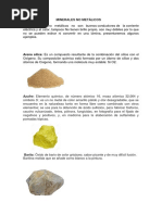 Minerales No Metálicos