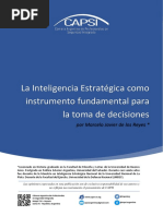 La Inteligencia Estratégica Como Instrumento Fundamental para La Toma de Decisiones