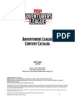 Adventurers League Content Catalog V7.03a PDF