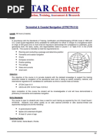 Terrestrial & Coastal Navigation (STRCTR-512) : Length 80 Hours (2 Weeks) Scope