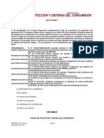 Ley 29571 Codigo de Proteccion y Defensa Del Consumidor