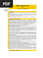 LTE RNT Tool For Dimensioning