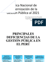 Principales Deficiencias de La Gestión Pública