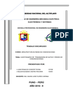 Cuestionario de Transmisión de Datos y Redes de Comunicaciones