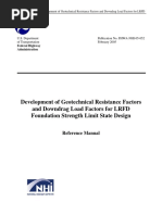 Development of Geotechnical Resistance Factors PDF