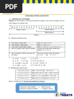 Integers, Power and Roots A. Arithmatic Integers